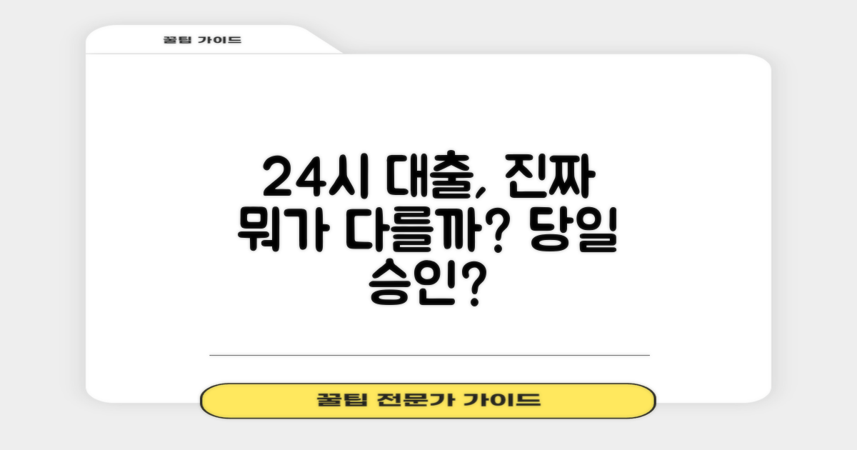 24시간 대출, 무엇이 다를까?