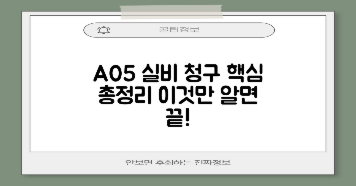 질병코드 A05 실비 청구, 이것만 알면 된다?